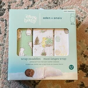 aden + anais Disney Baby Swaddle Set - Green, White, Yellow